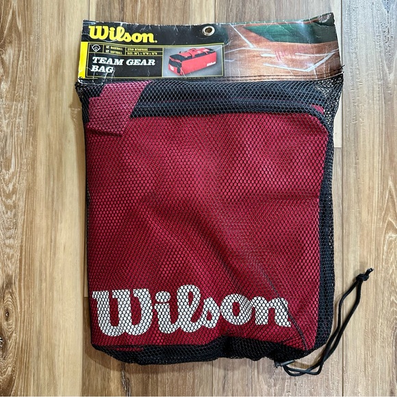 Wilson Baseball Softball Large Team Gear Bag Duffel, Red/Black, New - Picture 1 of 7